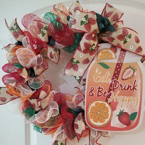 Summer Strawberry Wreath